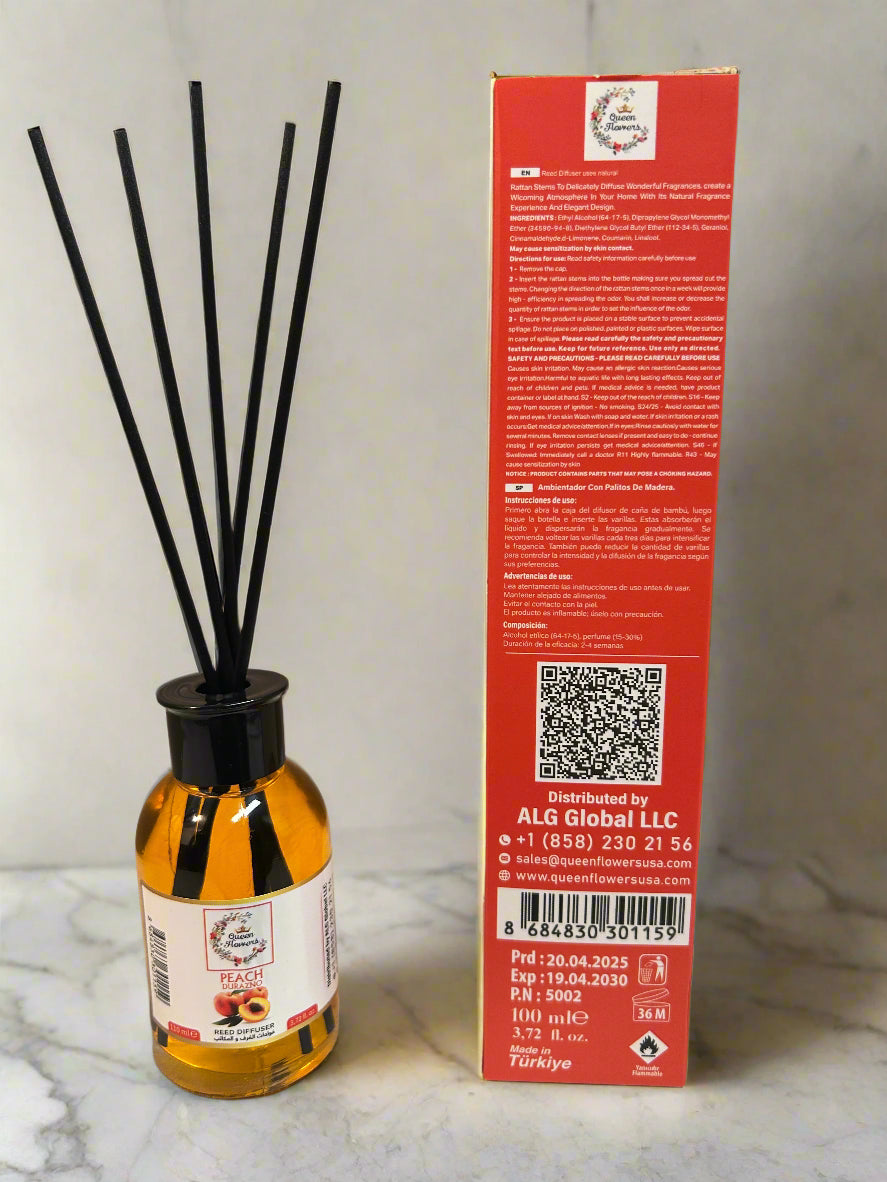 PEACH SCENTED REED DIFFUSER